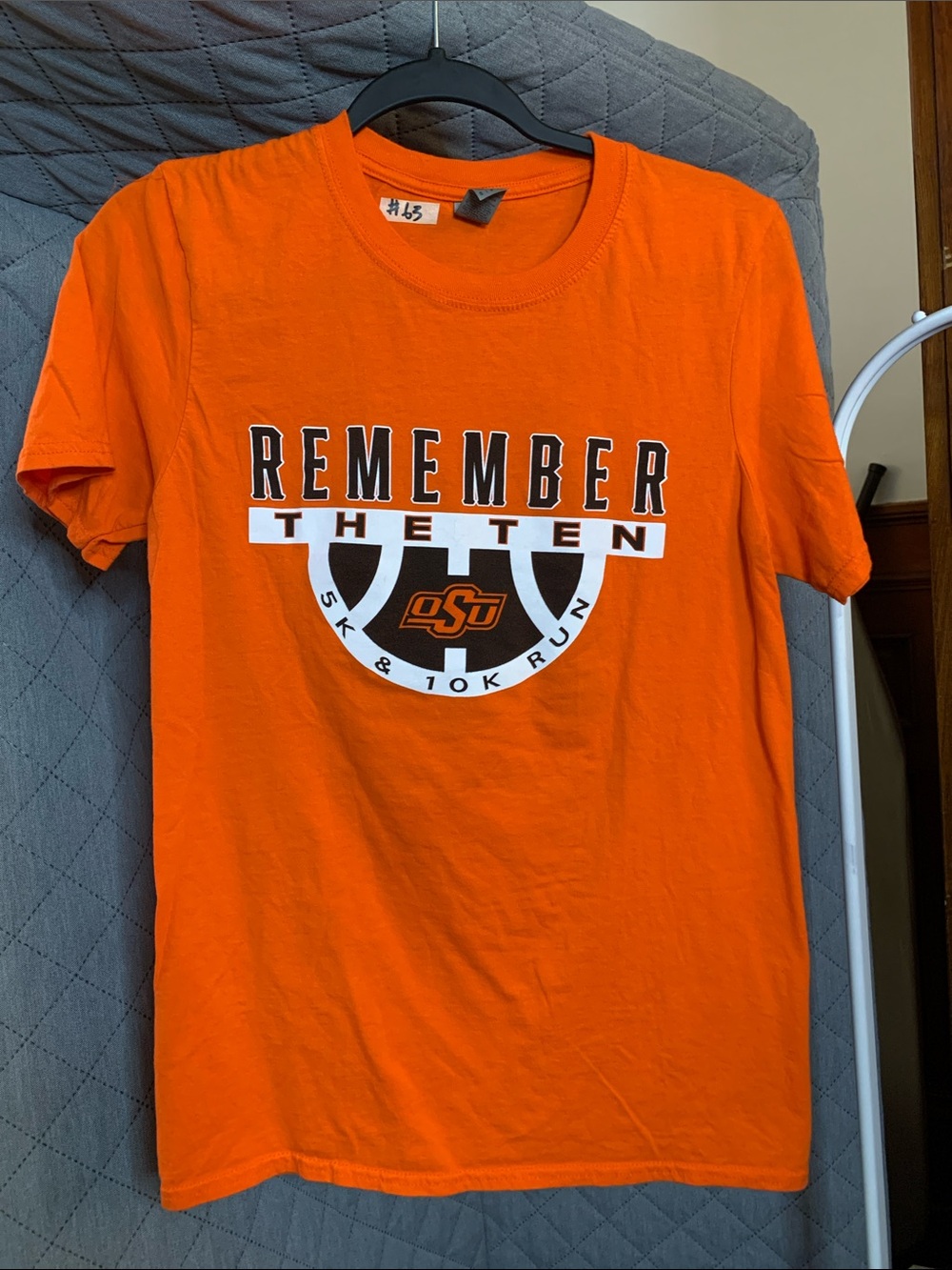 Orange "Remember The Ten" Graphic Tee - Men's